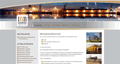 Desktop Screenshot of igb-construct.de