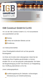 Mobile Screenshot of igb-construct.de